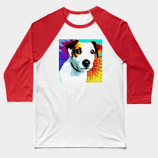 Jack Russell Terrier Pop Art Baseball T-Shirt